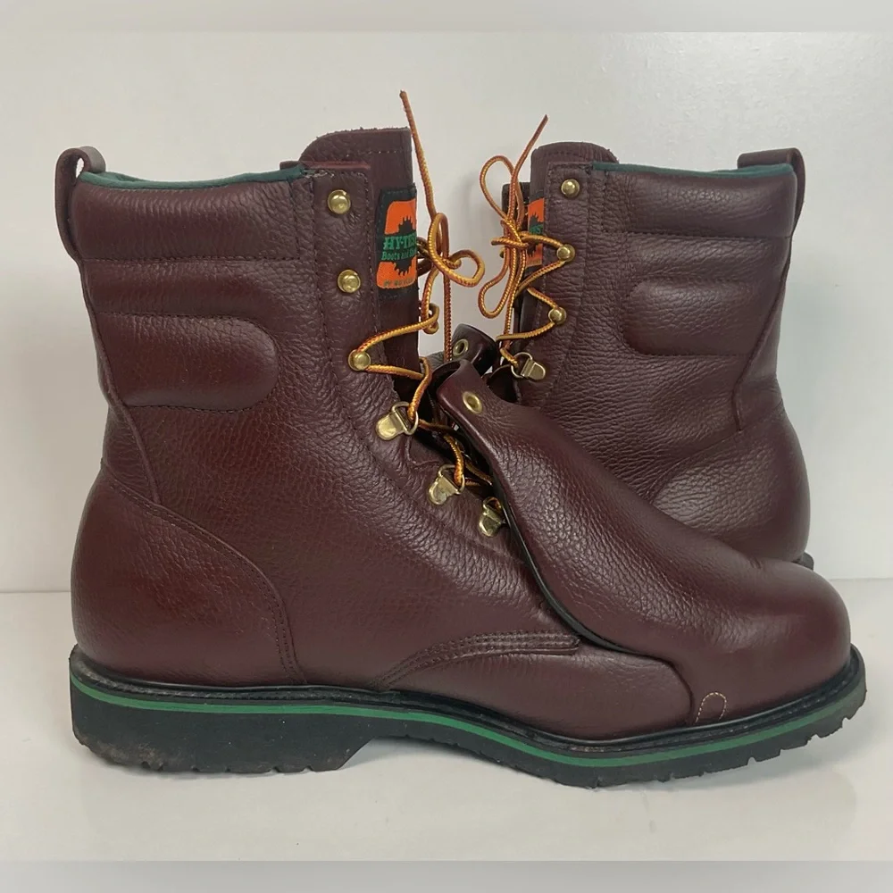 Vintage Wolverine Hy-Test Metatarsal Guard Boots 12 D Steel Toe USA Made - Picture 8 of 15